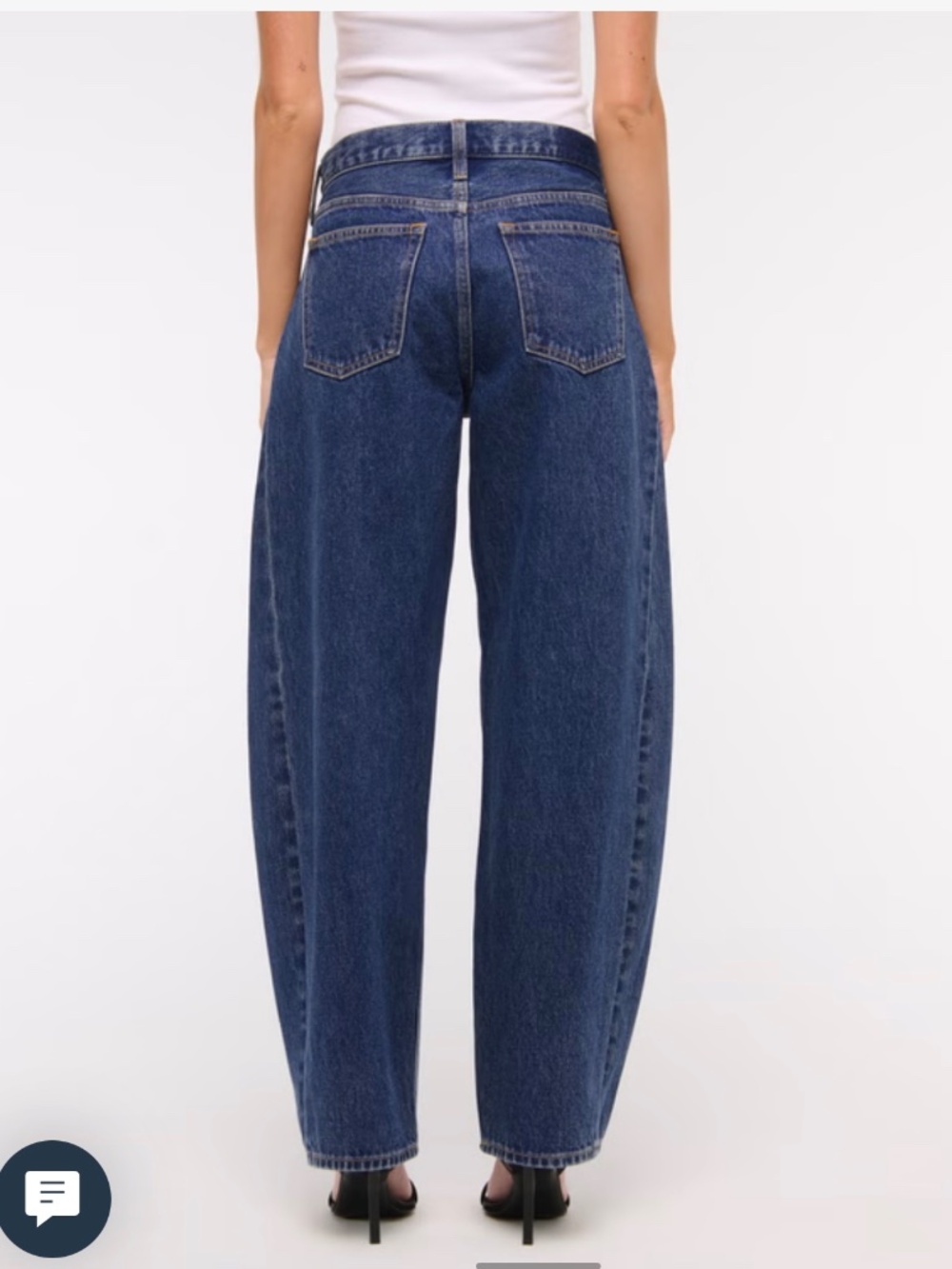 Abercrombie &fitch barrel jeans  ankle cropped barrel size 29 - Picture 16 of 16